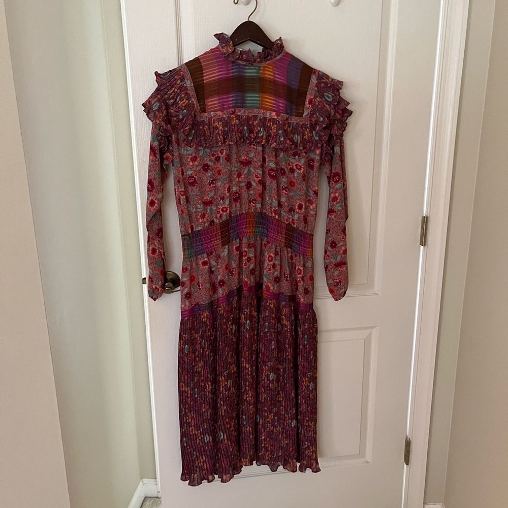 Floral Multicolor Long Sleeve Dress
